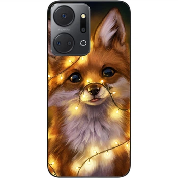 Силиконовый чехол SMTT для Honor X7a с картинкой Лисичка