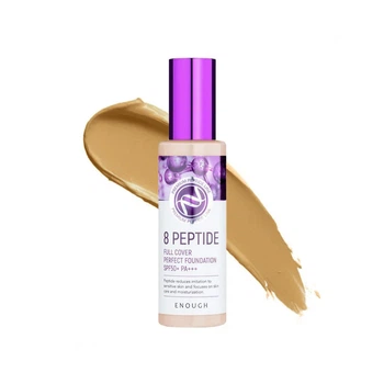 Тональный крем с пептидами Enough 8 Peptide Full Cover Perfect Foundation SPF50+/PA+++ (23 тон)