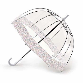 Зонт-трость женский Fulton L042 Birdcage-2 Wedding Floral Border (Цветочная кайма)