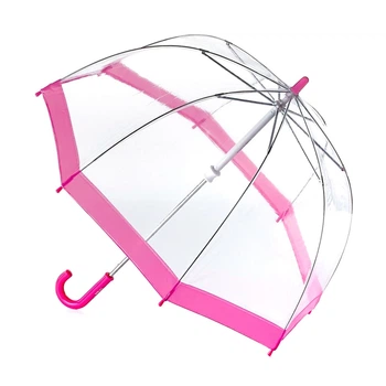 Дитяча парасолька-тростина прозора Fulton Funbrella-2 C603 Pink (Рожевий)