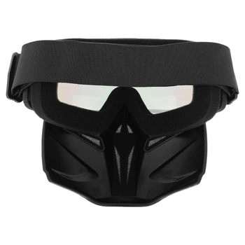 Захисна маска-трансформер окуляри пів-обличчя SP-Sport M-9341 чорний