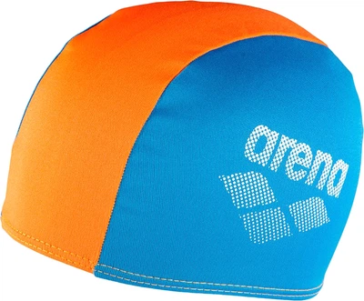 Шапка для плавання Arena Polyester II JR (002468-730) Діти OSFM Помаранчево-блакитна (3468336218143)