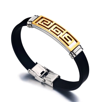 Мужской браслет из каучука Versace Без бренда