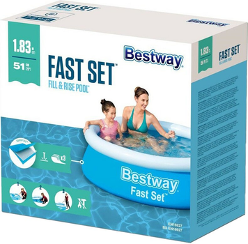 Надувний басейн Bestway 183 x 51 см (6942138967630)