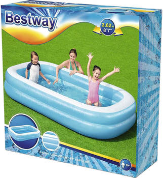 Надувний дитячий басейн Bestway 262 х 175 х 51 см (6942138968019)