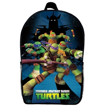 Рюкзак Черепашки ниндзя (School Gear bag TN 010) черный, 39 х 27 х 14 см
