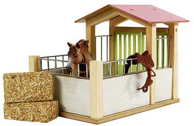 Zestaw do zabawy Hipo Kids Globe Horse Stall Wood 1:24 (8713219361238)