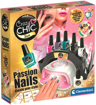 Zestaw do manicure Clementoni Crazy Chic Passion Nails (8005125508525)