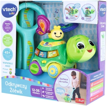 Іграшка-каталка Vtech Baby Discovery Turtle (5900511616538)