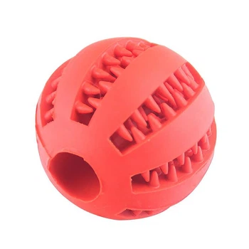 Інтерактивний м'яч для собак Dog Treat Toy Ball, Small red