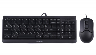 Клавіатура+миша A4Tech F1512 Black USB