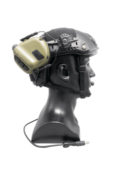Активні навушники EARMOR M32H для ARC Helmet Rails олива