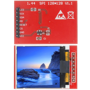 Дисплей цветной 1.44" TFT IPS LCD 128x128 [DIST-5552]