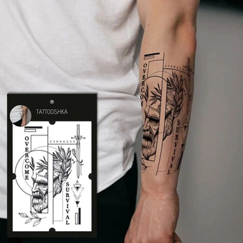 Тимчасові тату-перебивки Римська сила Tattooshka LB-187