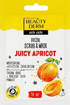 Маска-скраб для обличчя "Juicy Apricot" - Beauty Derm Facial Scrub & Mask (міні) 10ml (1229622-133066)