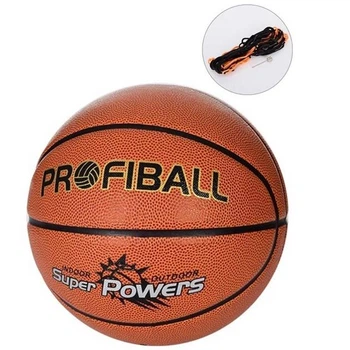 Мяч баскетбольный ламинированный + сетка, игла в комплекте Profi Ball №7 классический Orange