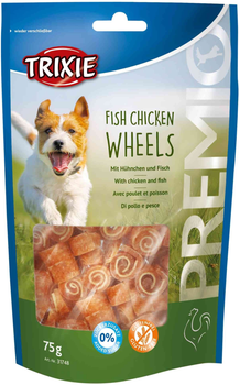 Лакомство Trixie Premio Fish Chicken Wheels для собак курица и рыба 75 г (4011905317489)