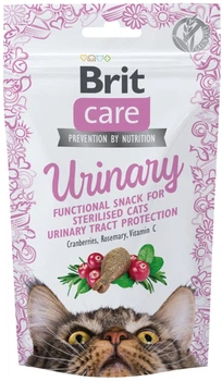 Функціональні ласощі для котів Brit Care Cat Snack Urinary з індичкою 50 г (8595602555758)