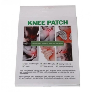 Пластырь противовоспалительный для коленного сустава KNEE PATCH 10шт