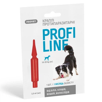 Капли Природа ProVET Профилайн противопаразитарный для собак от 10 до 20 кг