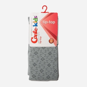 Детские колготки 10-11 лет хлопковые для девочек Conte Kids Tip-Top 413 140-146 см Серые (4810226196564)