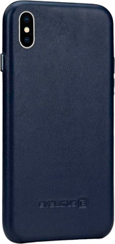 Etui plecki Evelatus Leather case do Apple iPhone X Dark Blue (4752192001377)