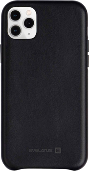 Etui plecki Evelatus Leather Case do Apple iPhone 11 Pro Max Black (4752192036867)