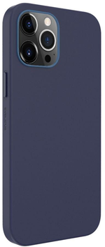 Панель Evelatus Genuine Leather case with MagSafe для Apple iPhone 12 Pro Max Blue (4752192064181)