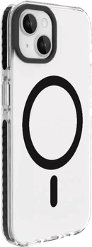 Etui plecki Evelatus Clear Case with MagSafe do Apple iPhone 15 Transparent Black (4752192067403)