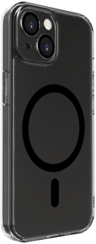 Etui plecki Evelatus Clear Case with MagSafe and Camera Protection do Apple iPhone 15 Black (4752192067472)