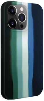 Панель Evelatus Silicone Case Multi-Colored для Apple iPhone 15 Pro Max Green (4752192068530)
