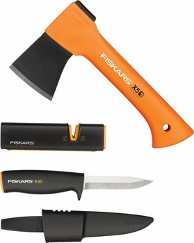 Набір Fiskars сокира Х5 і ніж з точилом (1057913)