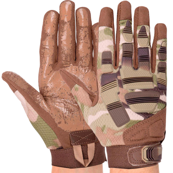 Перчатки тактические с закрытыми пальцами Military Rangers BC-8799 XL Камуфляж Multicam