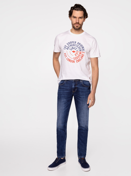 Jeansy slim fit męskie Lee Cooper DENZEL-2287 30-30 Granatowe (5904347398972)