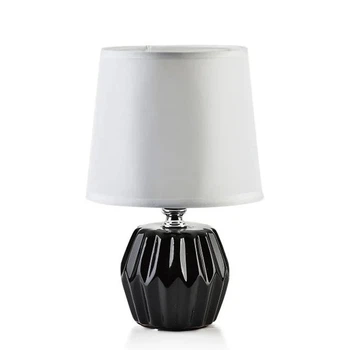 Лампа керамічна настільна Leti Black 22.5 см 36075