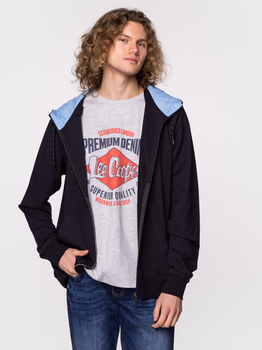 Bluza męska rozpinana streetwear z kapturem Lee Cooper Evan-4202 M Granatowa (5904347393670)