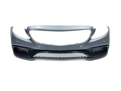 Бампер у зборі стиль AMG C63 Mercedes C-class W205 2014-2018 1234 upgrade для Mercedes-Benz C Class W205 2014-2021 (8450)