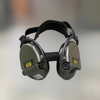 Тактичні активні навушники Sordin Supreme Pro X із заднім тримачем, 1 режим, колір – Чорний