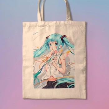 Еко-сумка, шопер з принтом аніме Міку Хацуне Hatsune Miku