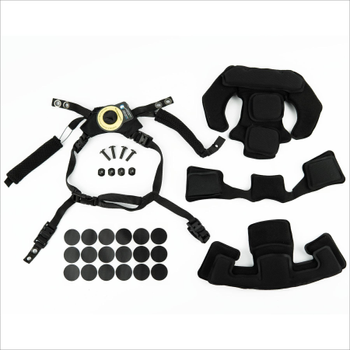 Комплект: Подвесная система Team Wendy с подушками + запчасти для защитного шлема (Черный)