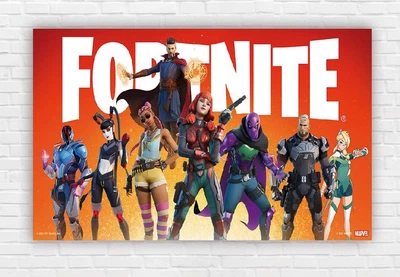 Бумажный плакат "Фортнайт/Fortnite" 120х75см