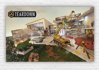 Бумажный плакат "Тирдаун/Teardown" 120х75см