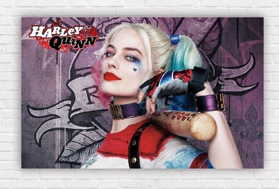 Бумажный плакат "Харли Квинн / Harley Quinn" 120х75см