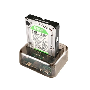Док-станция для накопителей Dynamode 2HDD 2,5/3,5 SATA /IDE/SSD - USB3.0, 2 x USB 2.0, SD/TF/M2 (DM-CAD-S8)