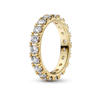 Серебряное кольцо Pandora Блестящий рядочек 160050C01. 56