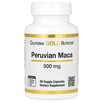 Перуанская мака, California Gold Nutrition, 500 мг, 90 вегетарианских капсул