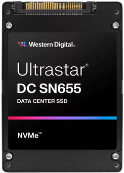 SSD диск Western Digital Ultrastar SN655 WUS5EA138ESP7E1 3.84TB U.3 PCI Express 4.0 3D NAND TLC (0TS2458)