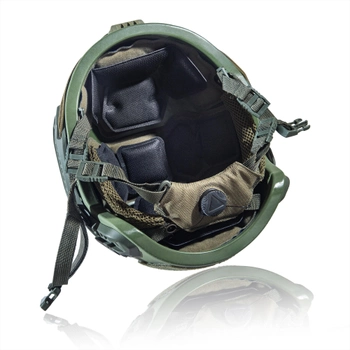 Кевларовый шлем "TOR-D-VN" WENDY каска улучшенная. Олива. Баллистический NIJ IIIA.