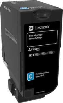 Toner cartridge Lexmark 84C2HC0 Cyan (84C2HC0)