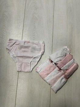 Трусы для девочки белые и розовые 10шт Primark 122см (400095521)